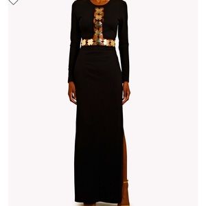 Staud Delphine Embellished Cutout Maxi Dress